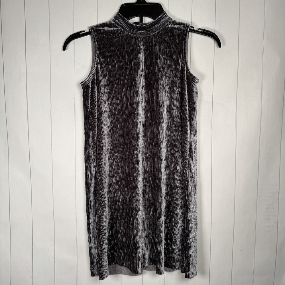 For All Seasons by‎ Paper Crane Gray Velour Tank Dress Knee Length Girls Small